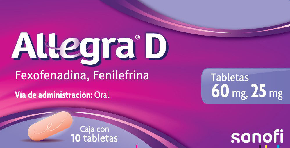 Imagen de ALLEGRA D 60/25MG TABS C/10
