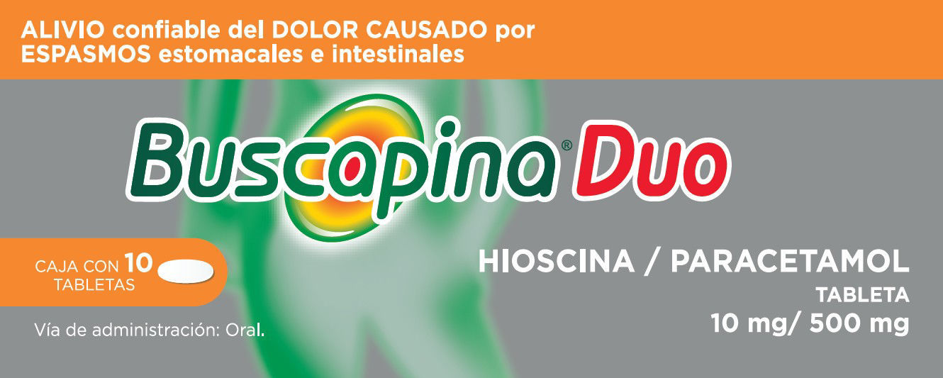 Imagen de BUSCAPINA DUO 10 TABS 10/500mg