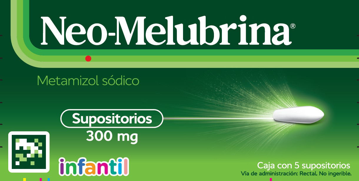 Imagen de NEOMELUBRINA 300 MG SUPOS.INFANTIL C/5